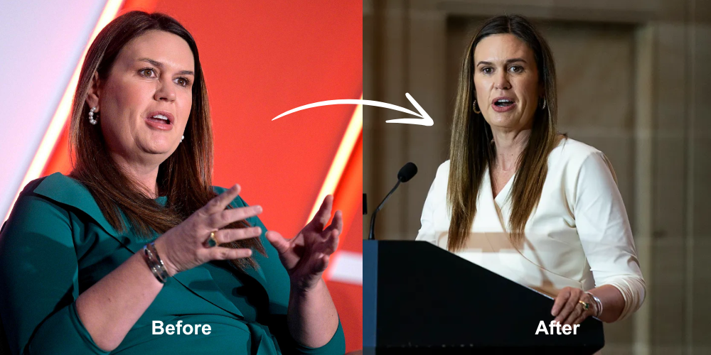 Sarah Huckabee Sanders’ weight loss journey appears to have begun after her successful surgery for thyroid cancer!
